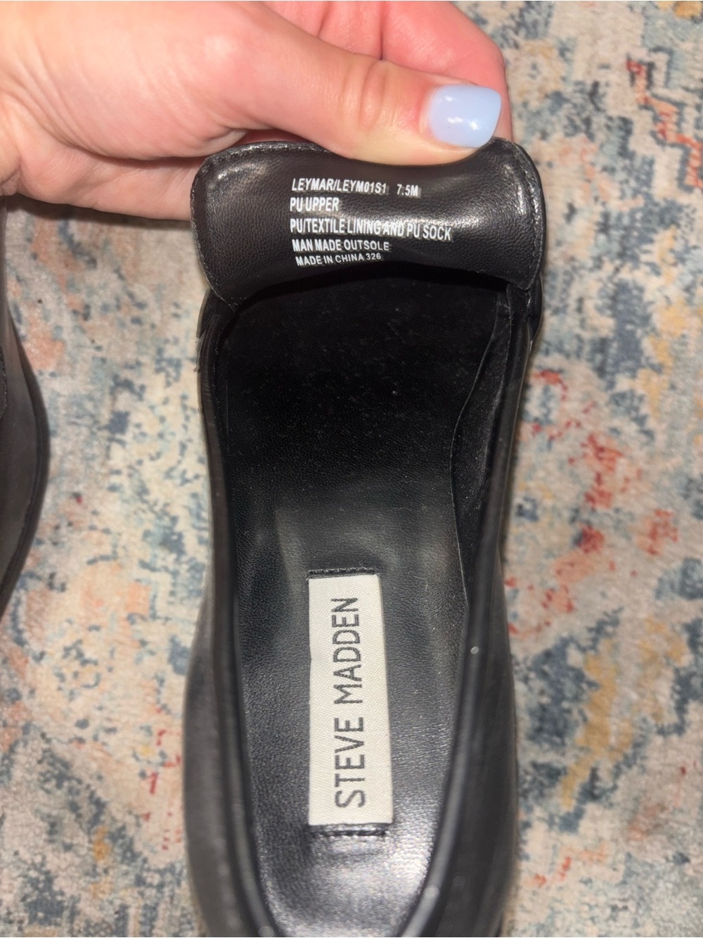 Steve Madden Women’s Black Leather Penny Loafers (NWOT) - Picture 3 of 3